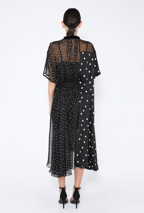 Sacai 2023 Flared Polka Dot Dress - 4