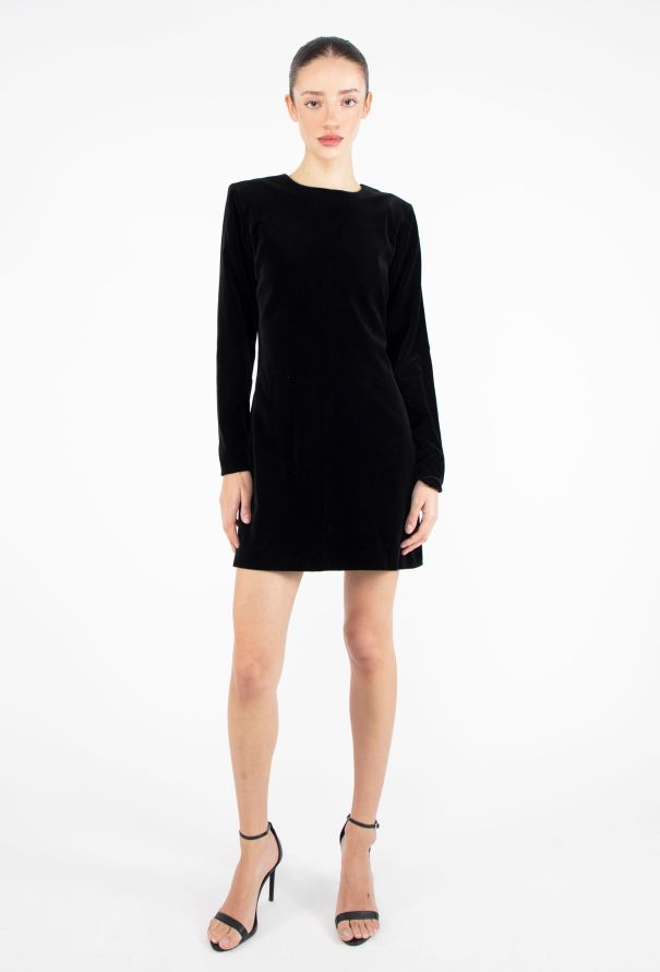 Saint Laurent 1996 Velvet A-Line Dress - 1