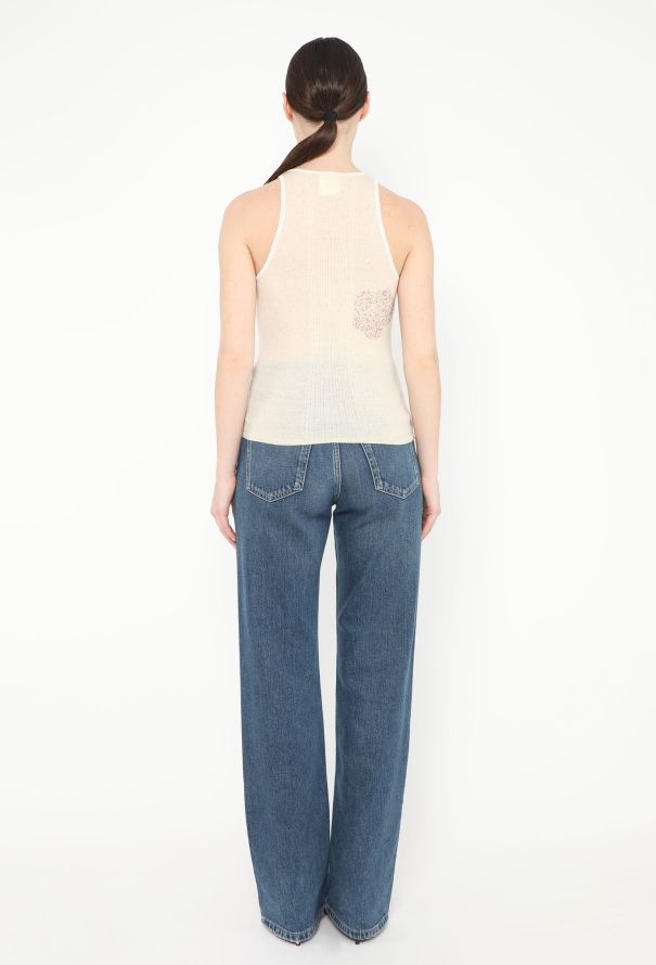 Chanel 2004 Embellished 'CC' Camélia Top - 3