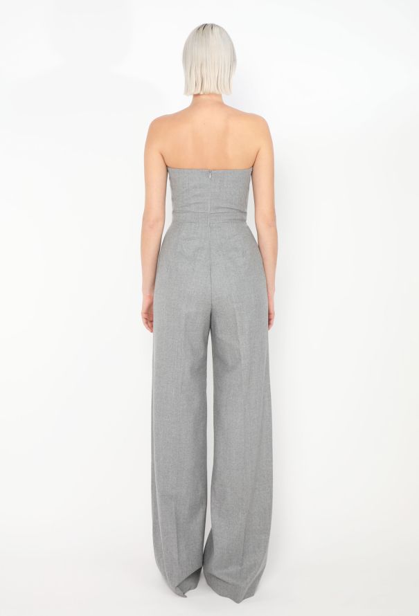 Pleated Bustier Jumpsuit - 4 Pleated Bustier Jumpsuit - 4