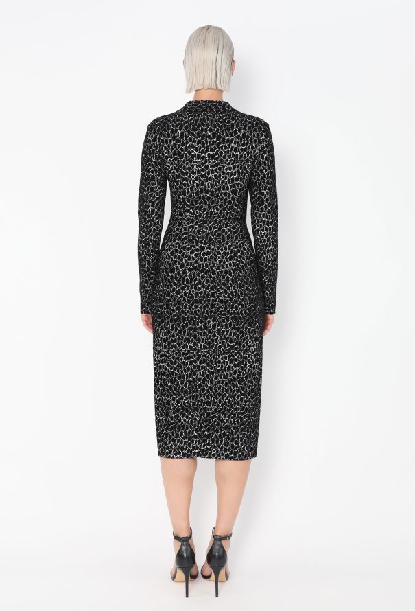 Alaïa F/W 2015 Graphic Chenille Dress - 5