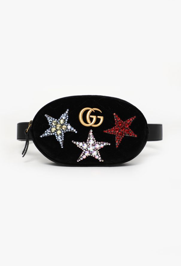 Gucci Marmont Crystal Stars Belt Bag - 1