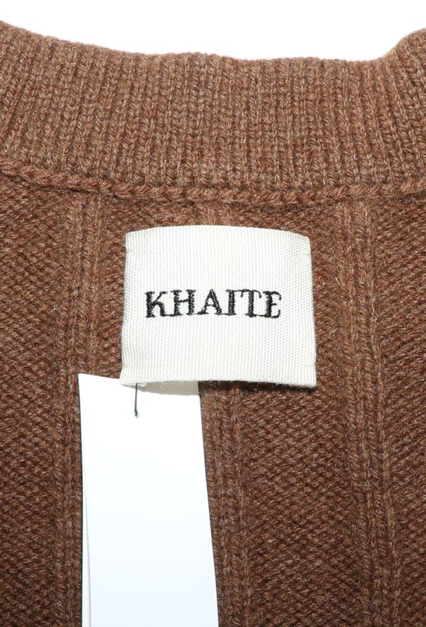 Khaite 2022 Cashmere Ribbed Knit Dress - 4