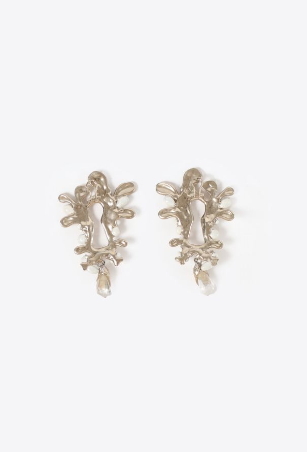 Schiaparelli 2025 Embellished Keyhole Earrings - 4