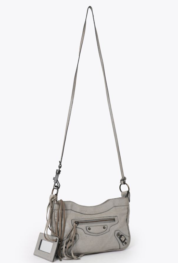Balenciaga Grey Embossed Classic Hip Bag - 2