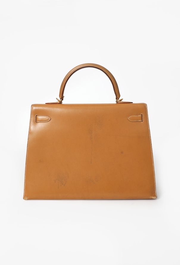 Hermès Vintage Gold Box Kelly Sellier 35 - 9