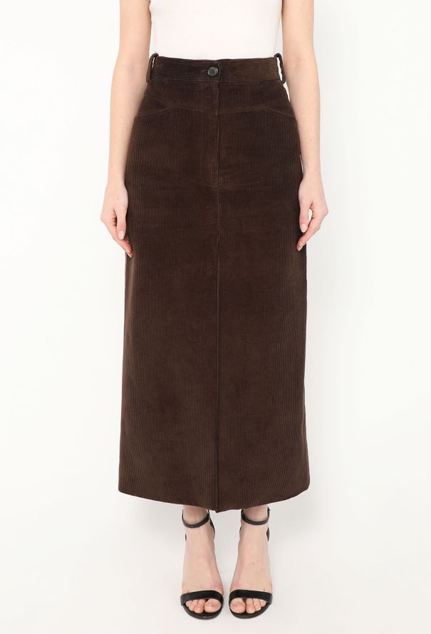 Khaite F/W 2022 Neer Corduroy Slit Skirt - 4 Khaite F/W 2022 Neer Corduroy Slit Skirt - 4