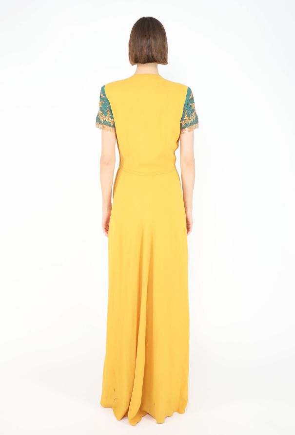 Jeanne Paquin Beaded Crêpe Gown, 1950s - 6