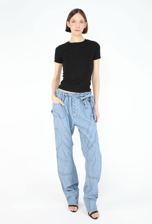 Balenciaga Rare S/S 2002 Patchwork Cargo Pants - 1