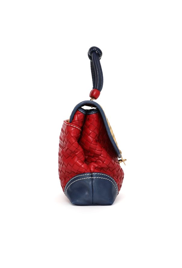 Bottega Veneta Vintage Tricolor Intrecciato Crossbody Bag - 4