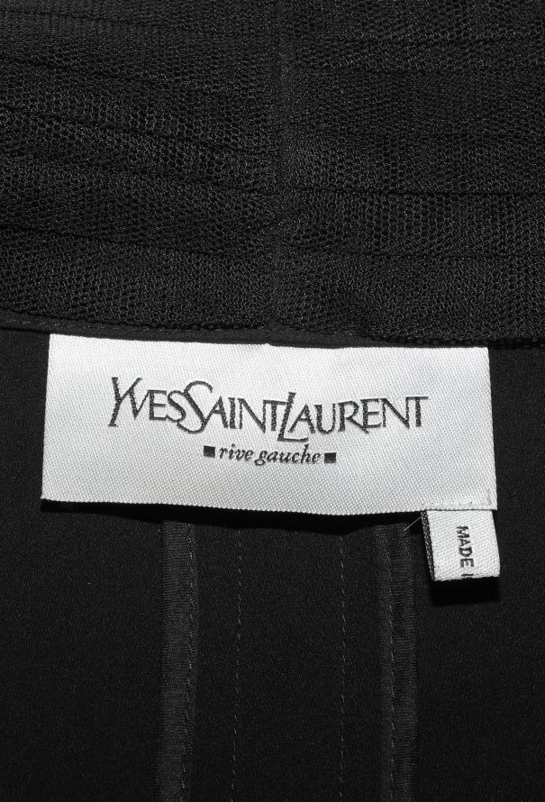 Saint Laurent Tom Ford 2002 Tulle Trim Top - 7