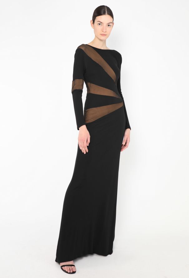 Emilio Pucci F/W 2012 Mesh Cut-Out Gown - 5