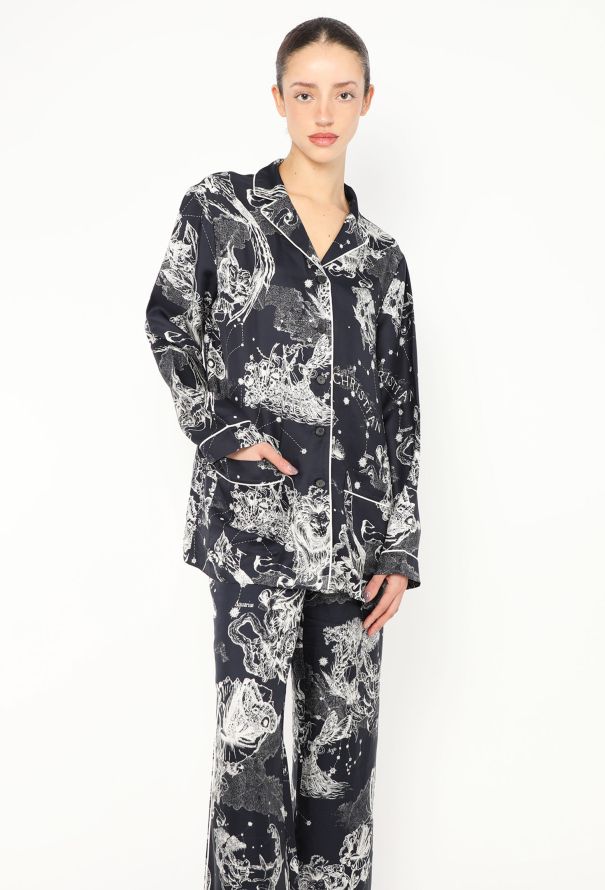 Dior 2022 Zodiac Silk Pajama Set - 1