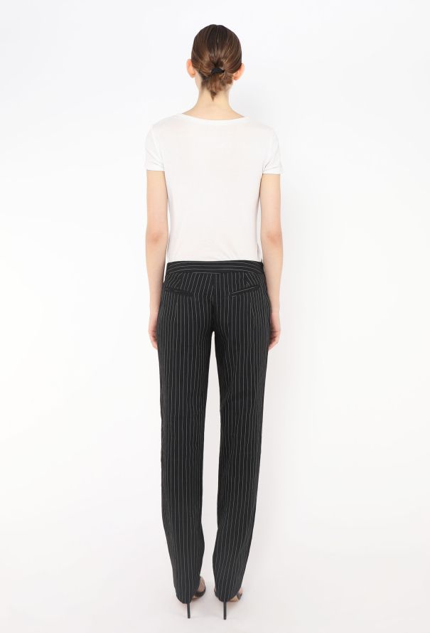 John Galliano Floral Beaded Pinstripe Suit - 7