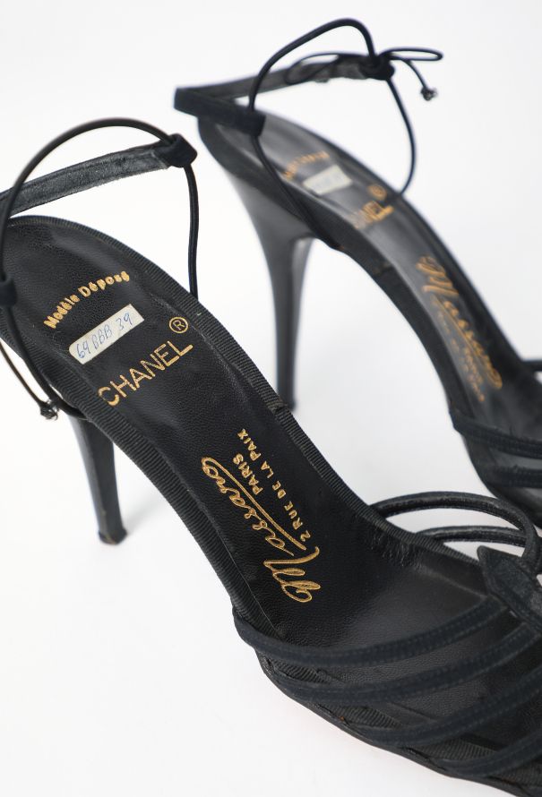 Chanel '90s Massaro Couture Strappy Sandals - 2