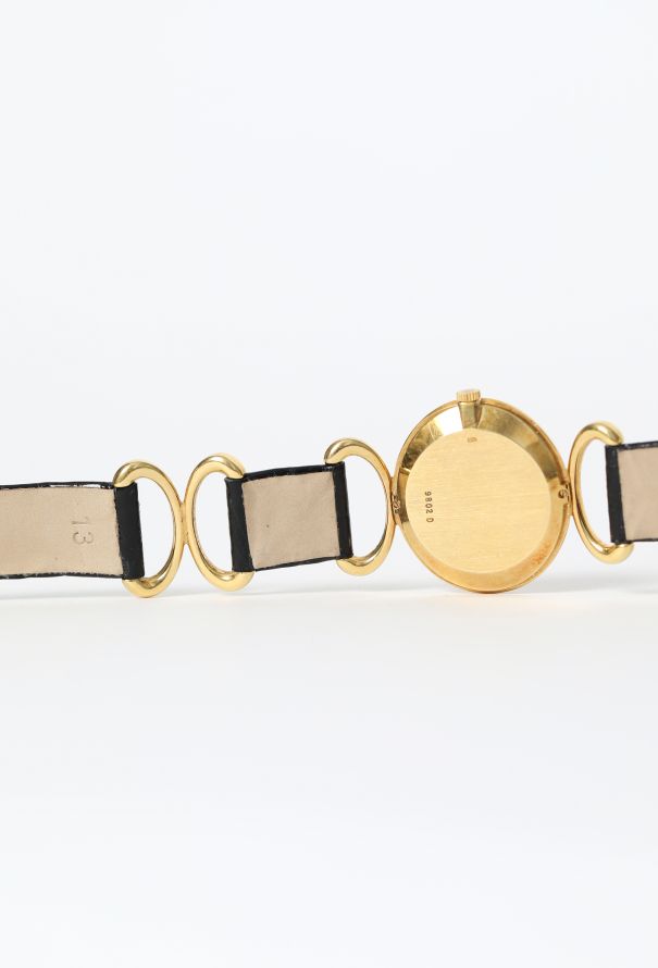 Piaget 18k Yellow Gold & Coral Anneaux Watch, 1970s - 7