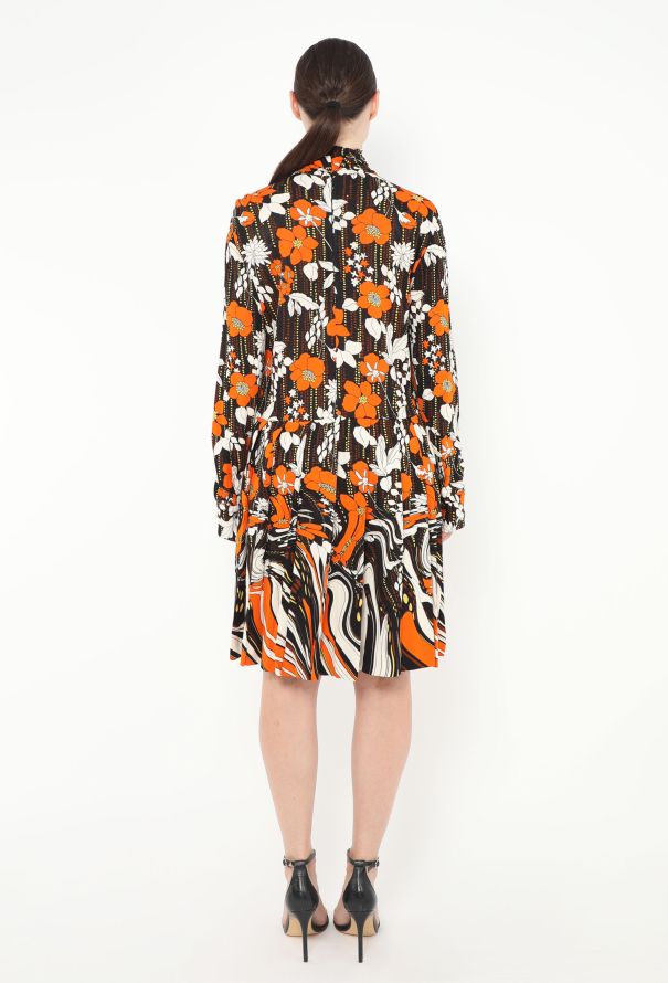 Prada Resort 2019 Pleated Floral Dress - 5 Prada Resort 2019 Pleated Floral Dress - 5