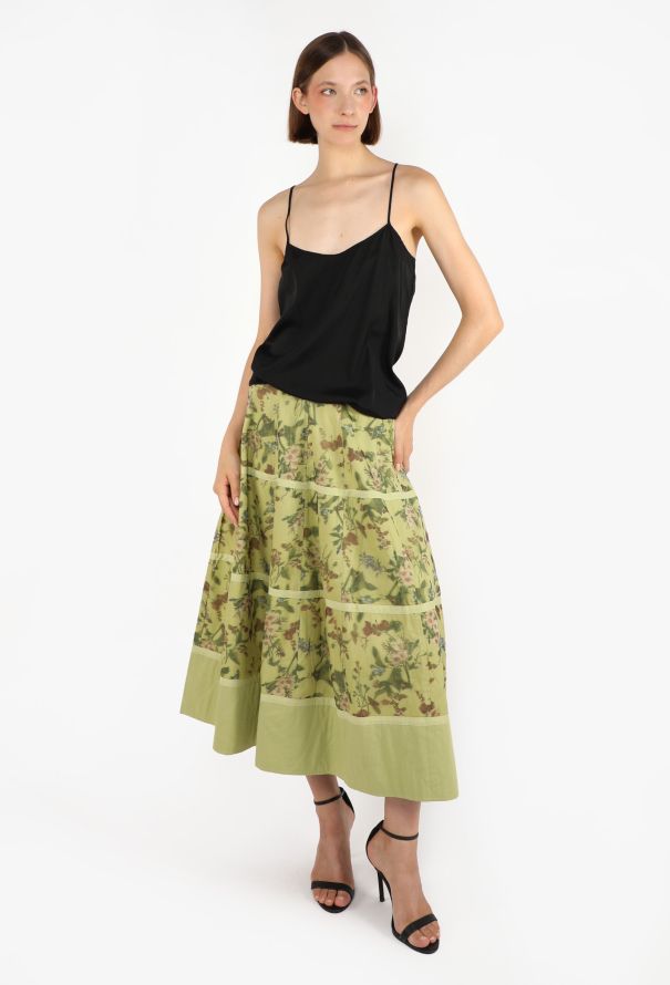 Dries Van Noten Tiered Silk Organza Skirt, S/S 2000 - 1