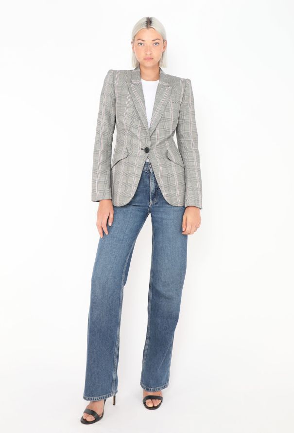 Alexander McQueen Pre-Fall 2019 Plaid Blazer - 3