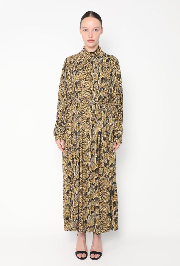 Céline Pre-Fall 2018 Belted Snake Dress - 1