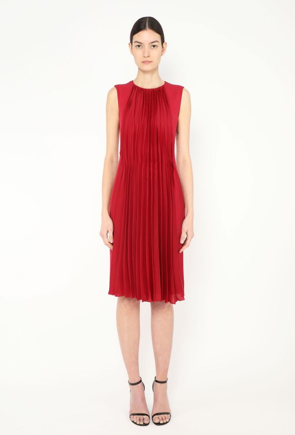 Maison Margiela Pleated Silk Crêpe Dress - 3