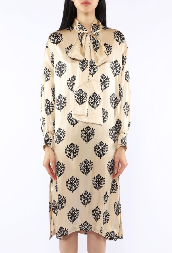 Céline Silk Printed Lavallière Dress, 2013 - 3