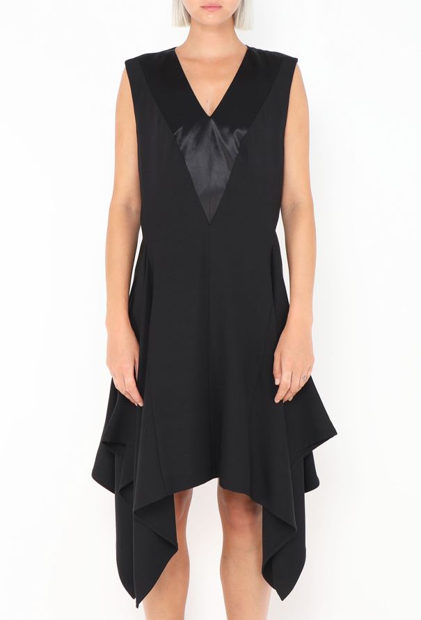 Louis Vuitton Asymmetrical Silk Trumpet Dress - 3