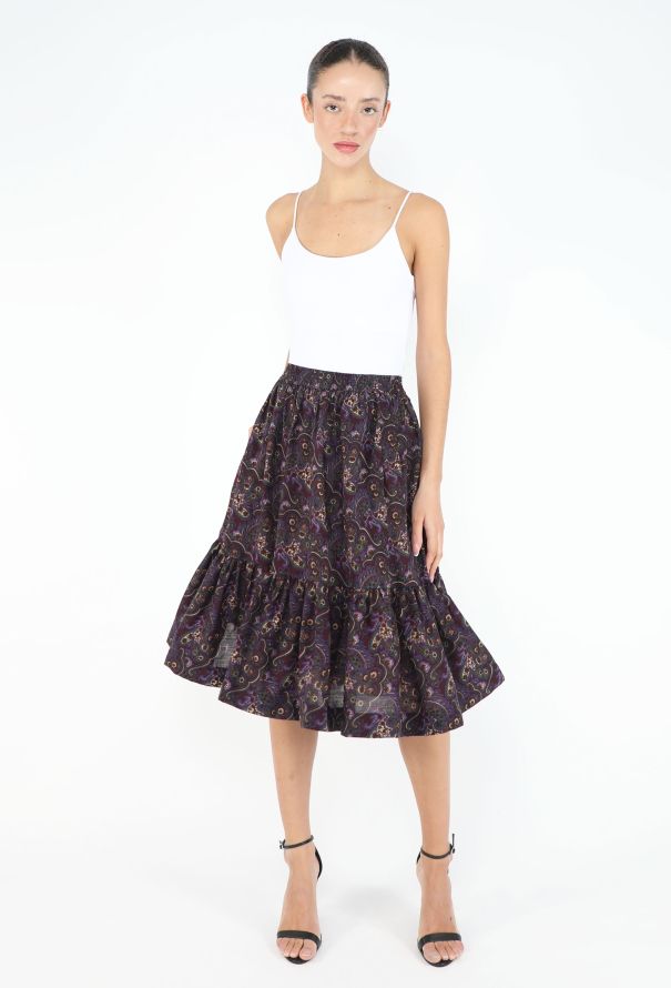 Saint Laurent RARE Fall 1976 Russian Paisley Skirt - 1