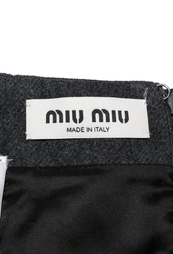 Miu Miu F/W 2024 Felted Emblem Skirt - 8 Miu Miu F/W 2024 Felted Emblem Skirt - 8