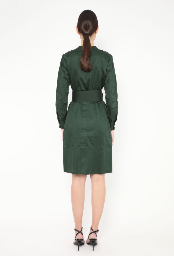 Céline S/S 2012 Belted Poplin Dress - 4 Céline S/S 2012 Belted Poplin Dress - 4