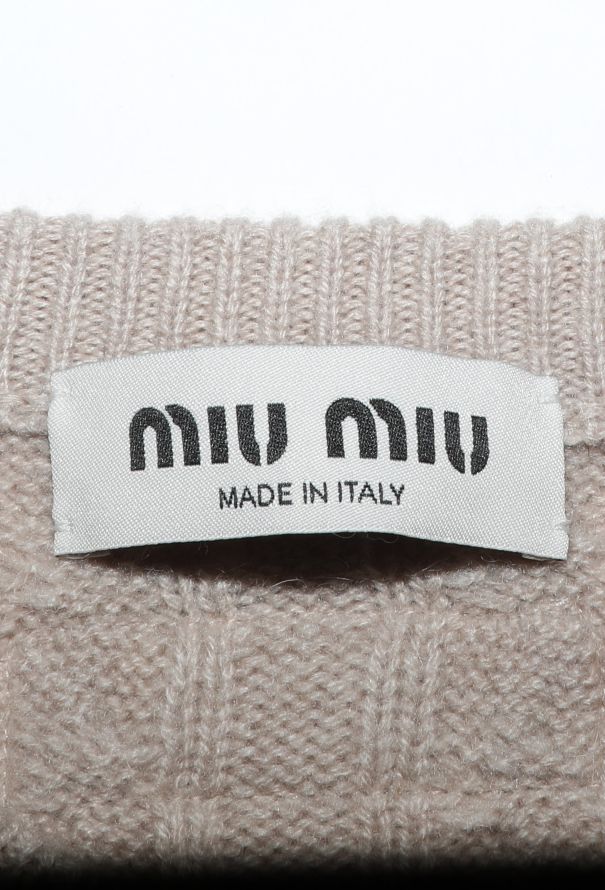 Miu Miu S/S 2022 Cashmere Cable-Knit Sweater - 6