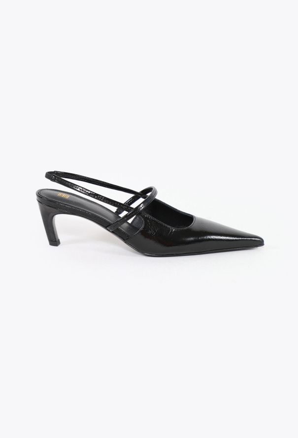 Toteme 2025 Patent Leather Slingbacks - 1