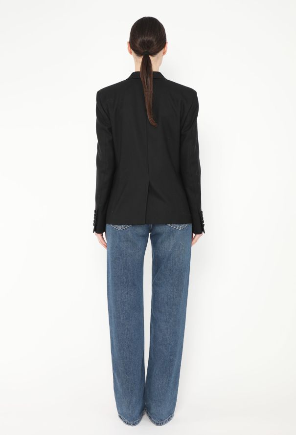 Saint Laurent Double-Breasted Smoking Blazer - 4 Saint Laurent Double-Breasted Smoking Blazer - 4