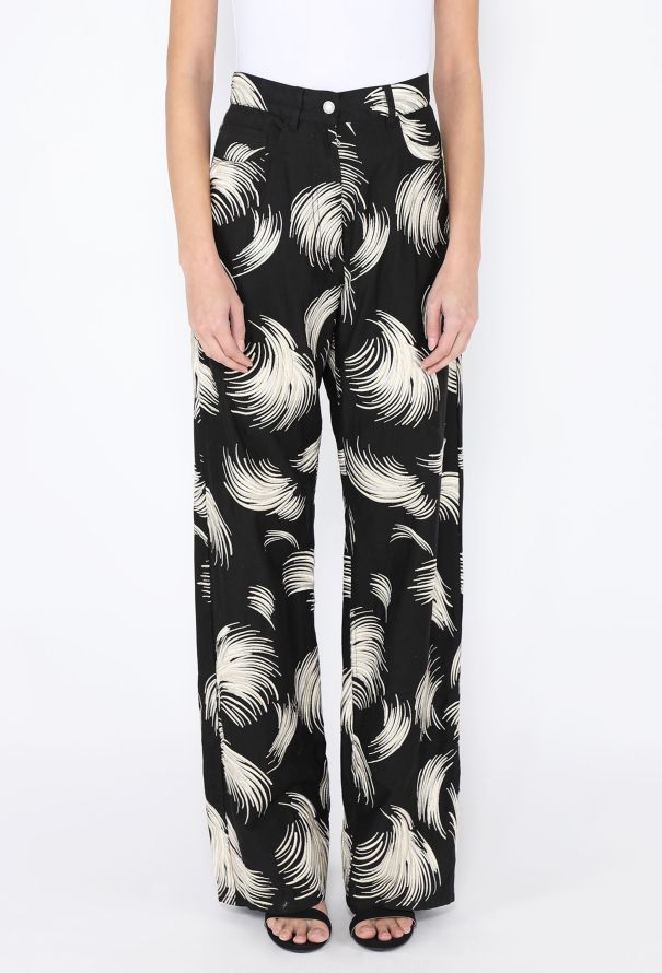 Dries Van Noten S/S 2016 Embroidered Wide Leg Pants - 4