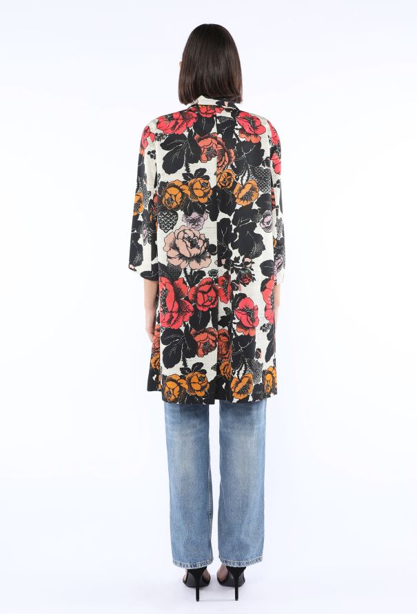 Dries Van Noten Floral Open-Front Coat - 4
