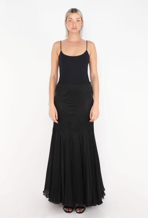 Chloé Silk Charmeuse Maxi Skirt, S/S 1999 - 3