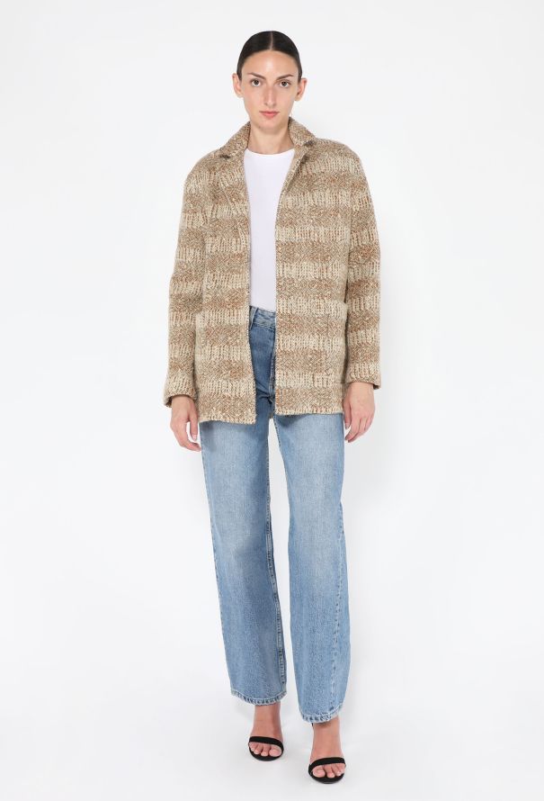 Loro Piana Phillip Wool Tweed Belted Coat, 2024 - 4