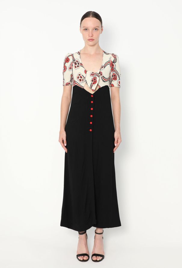 Ossie Clark COLLECTOR 1969 'Floating Daisy' Crêpe Dress - 1