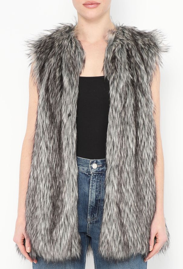 Prada 2014 Ombré Faux Fur Vest - 1