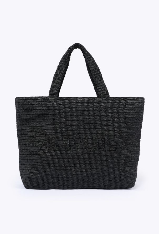 Saint Laurent Raffia Crochet Tote Bag, 2024 - 1