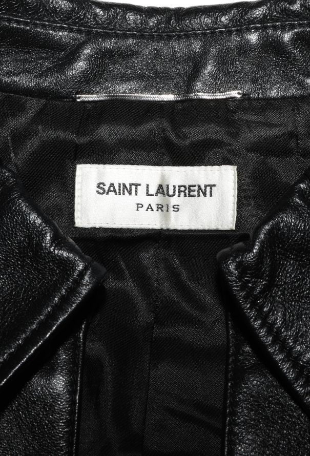 Saint Laurent S/S 2019 Leather Saharan Top - 7