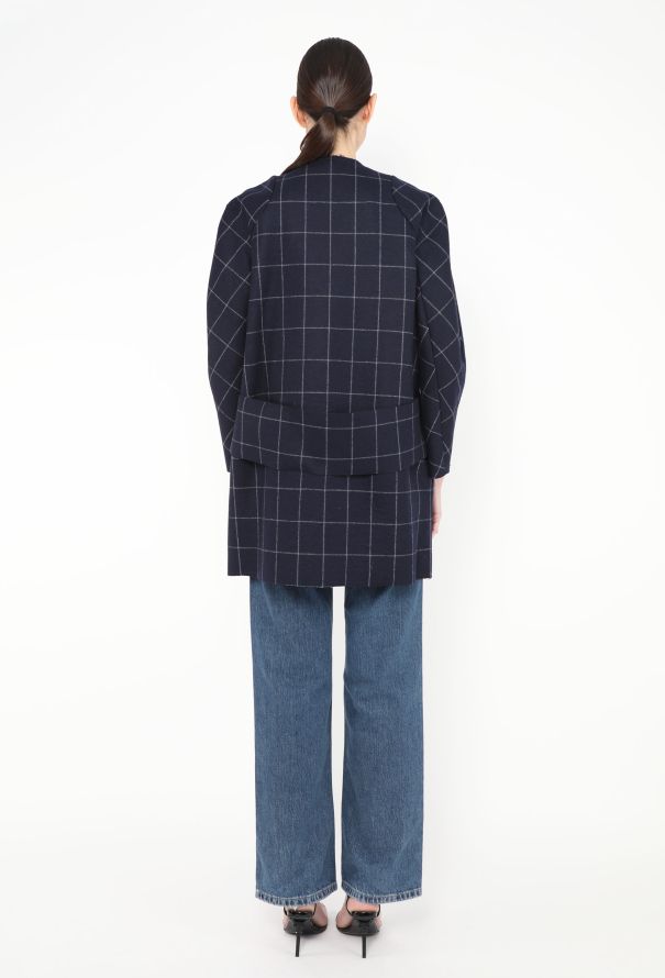 Jacquemus F/W 2014 Checkered Felt Peacoat - 7 Jacquemus F/W 2014 Checkered Felt Peacoat - 7
