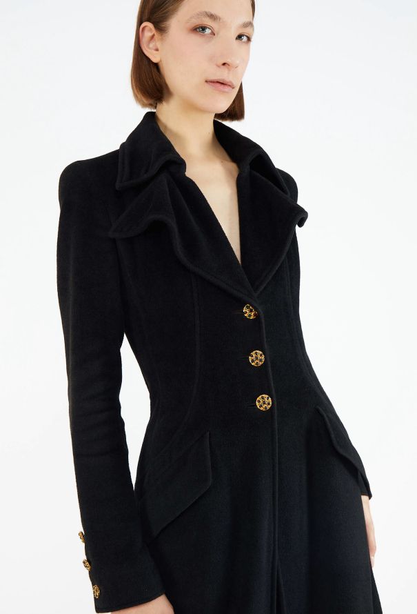 Chanel COLLECTOR F/W 1996 Gripoix Notched Coat - 3