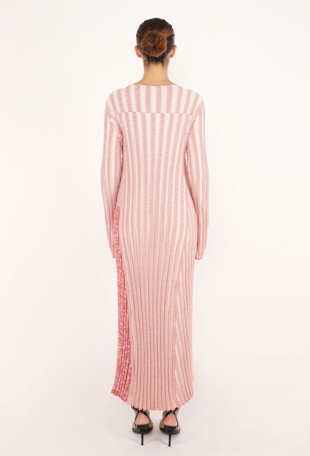 Céline Ribbed Knit Chevron Dress, 2017 - 8