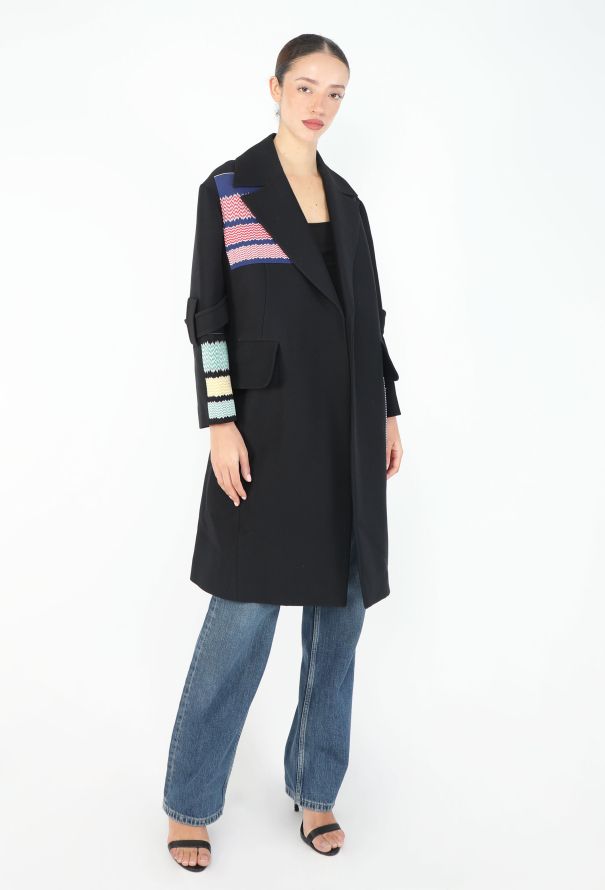 Céline Resort 2015 Chevron Patchwork Coat - 4