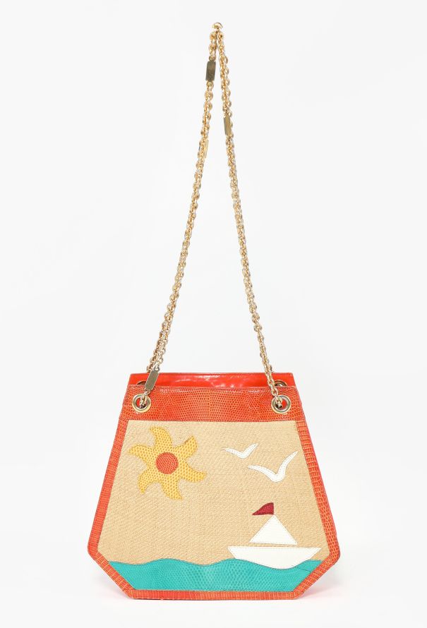 Bottega Veneta '80s Limited Edition Leather and Raffia Bag - 1