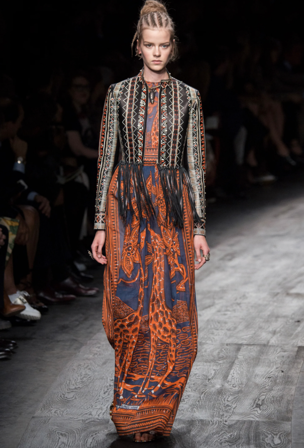 Valentino Giraffe Printed Maxi Dress, S/S 2016 - 2