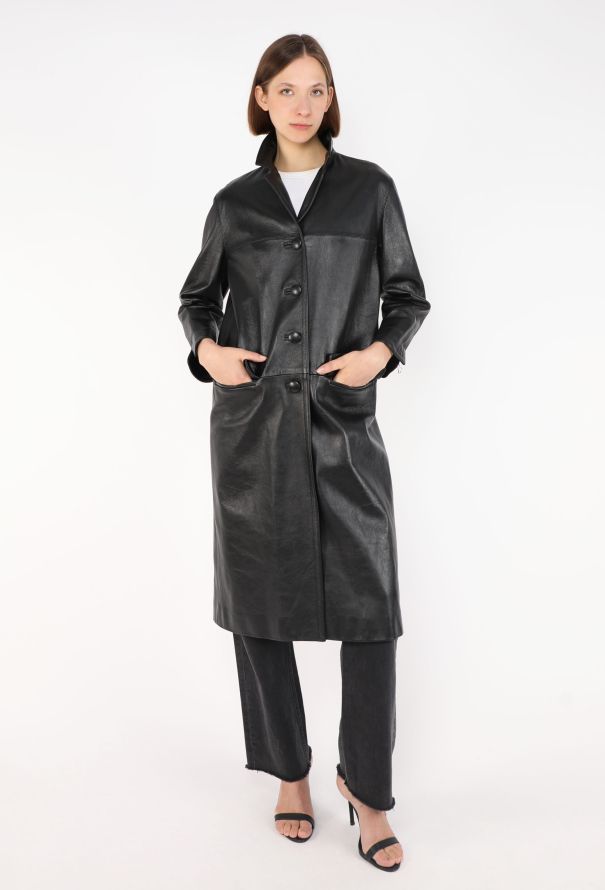 Prada Lambskin Notched Coat, 2019 - 4