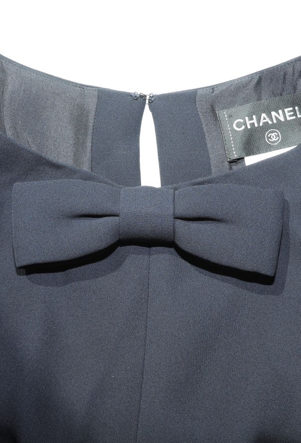 Chanel S/S 2008 Bow Brooch Silk Dress - 6 Chanel S/S 2008 Bow Brooch Silk Dress - 6