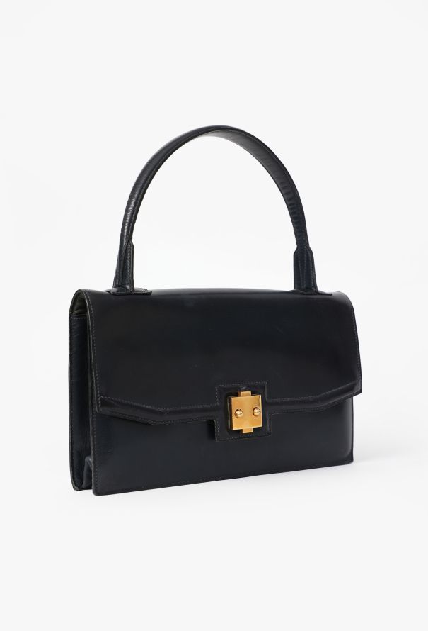 Hermès Exquisite 1940s "24 Faubourg" Handbag in Bleu H - 2